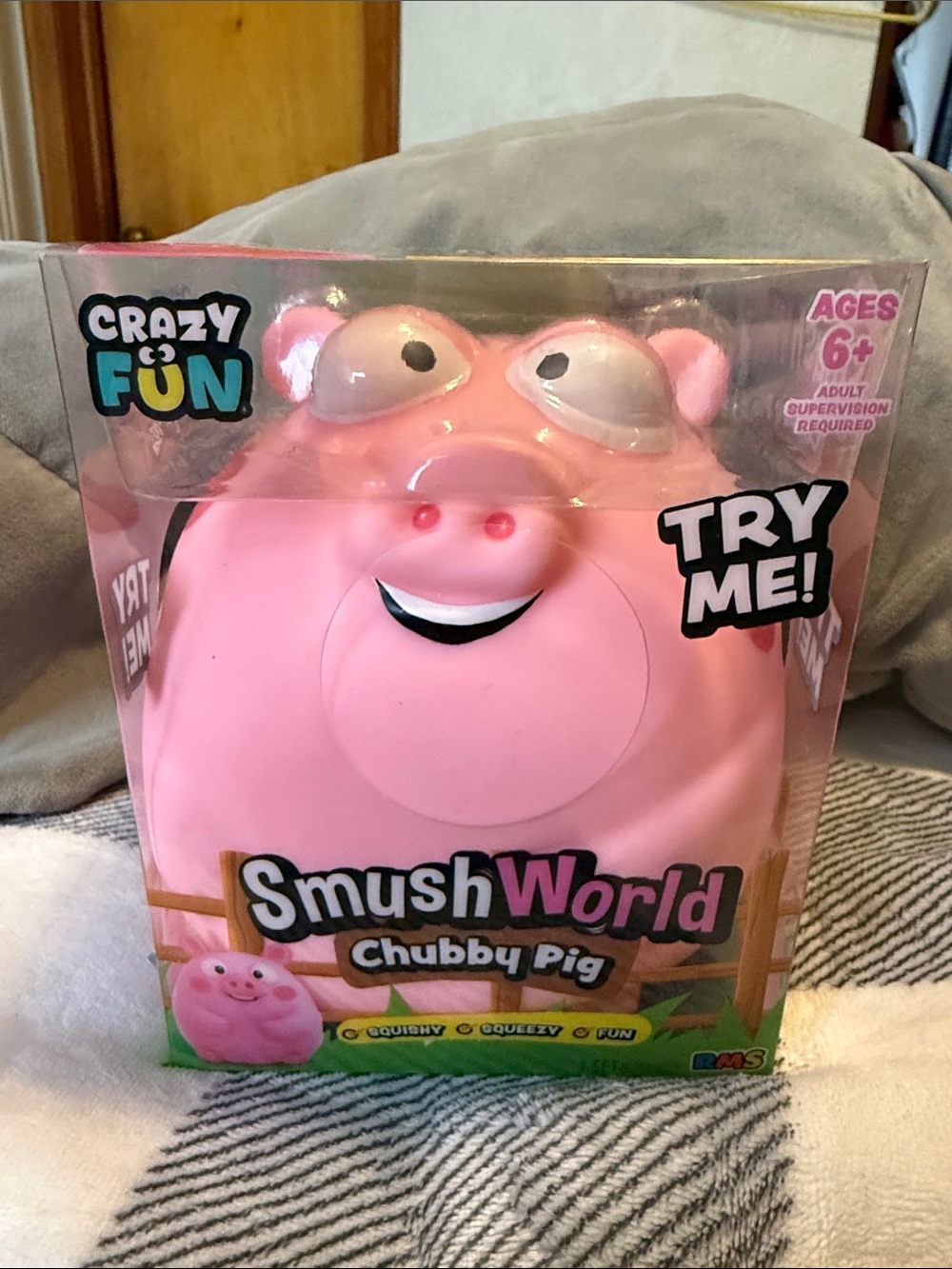 Chubby Pig Squishy Toy – Pink